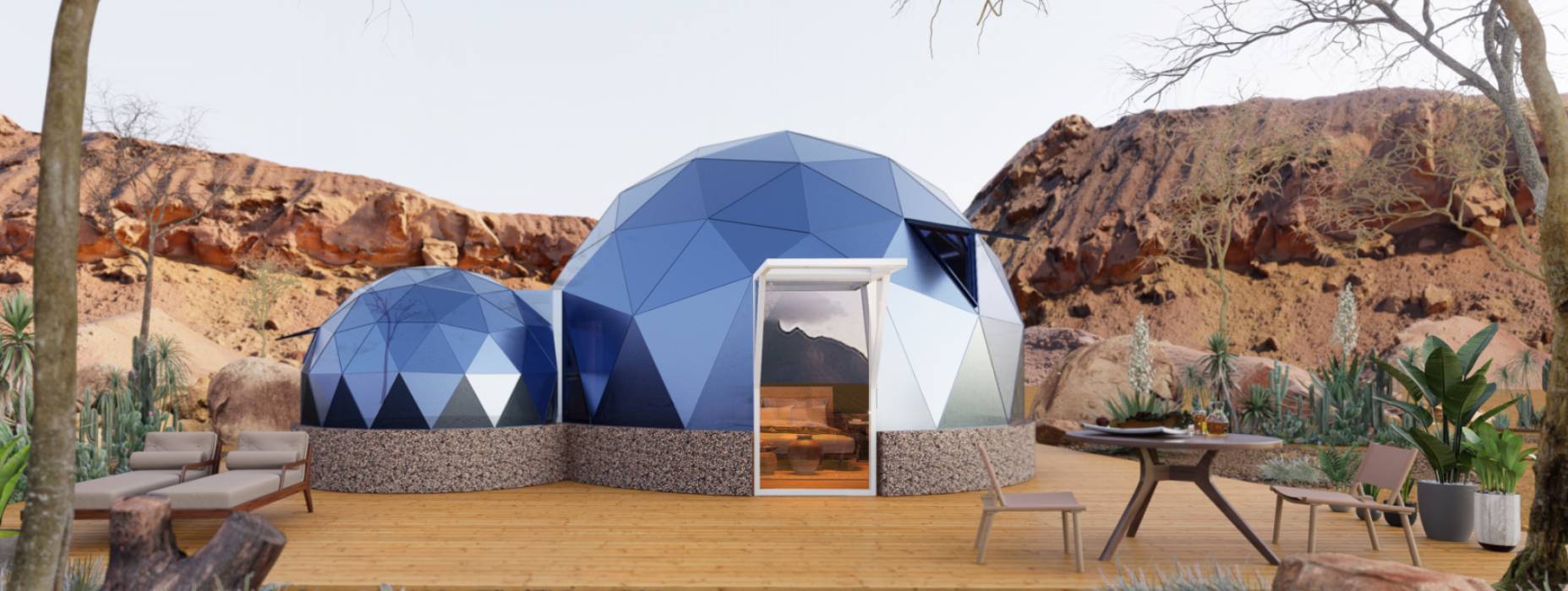 依安县球形智能光伏玻璃星空房